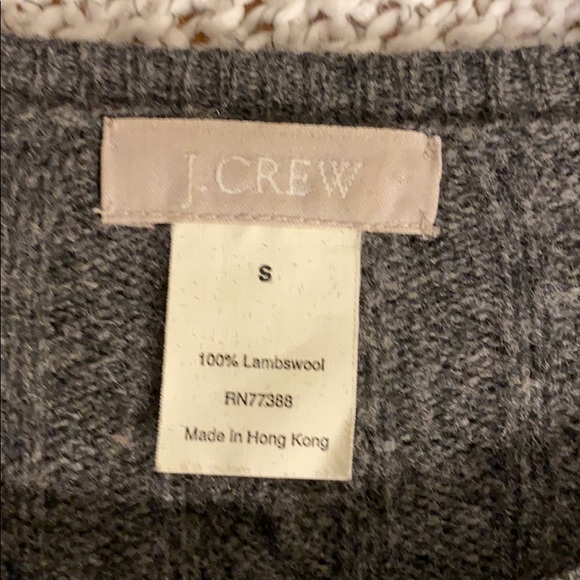 J Crew Knit Grey Crew Neck Sweater (S) - Picture 2 of 4